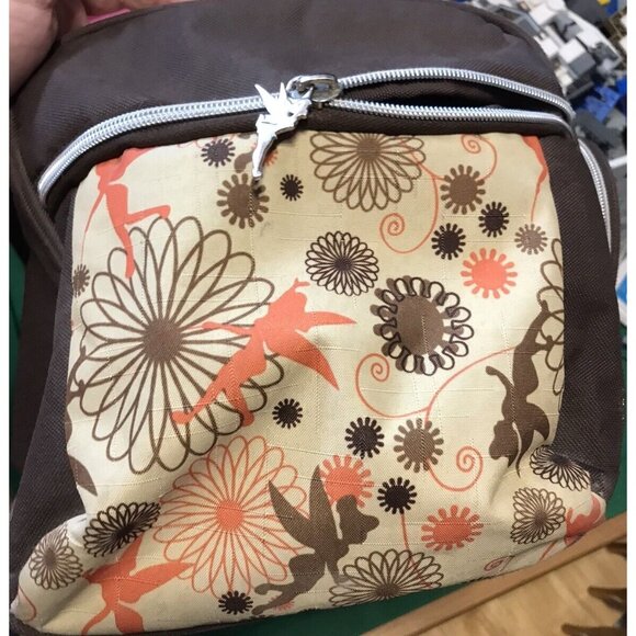 SUPER RARE DISNEY Tinkerbell Skyway Luggage Brown Carry-On Duffle Very Good Cond - Picture 7 of 13